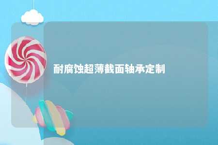 耐腐蚀超薄截面轴承定制 